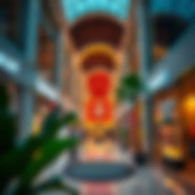 Vibrant retail spaces showcasing diverse offerings