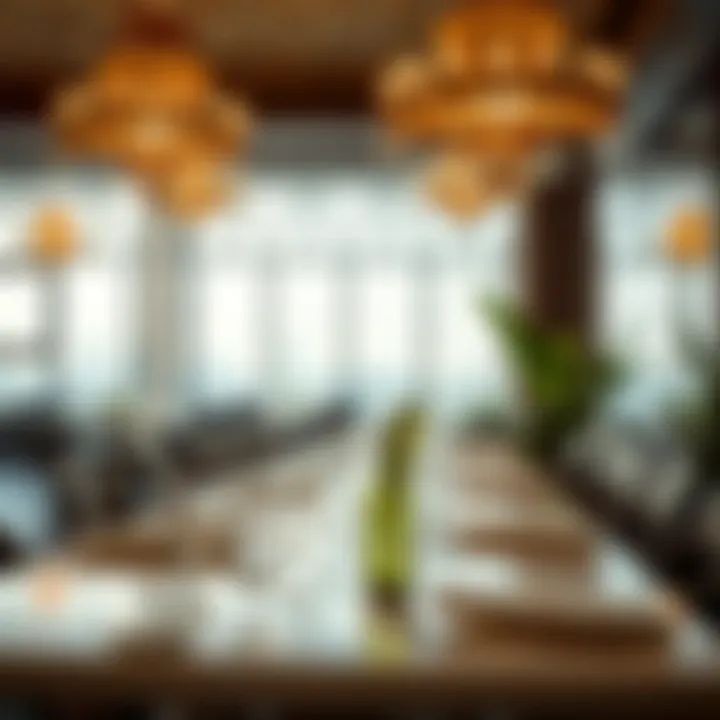 Elegant Dining Ambiance Reflecting Arabic Culture Elegant dining ambiance reflecting Arabic culture