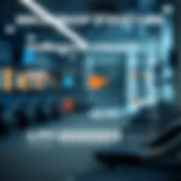 A visually striking infographic illustrating various gym membership structures.