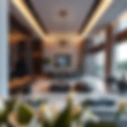 Luxurious interior space showcasing modern design