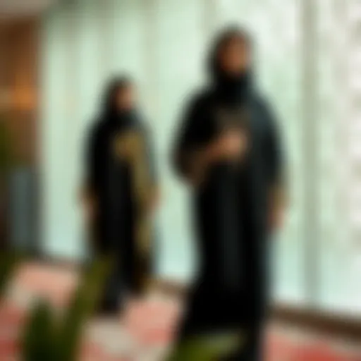 Traditional Meets Modern: The Abaya's Journey An elegant display of traditional and modern abayas in Dubai's fashion scene