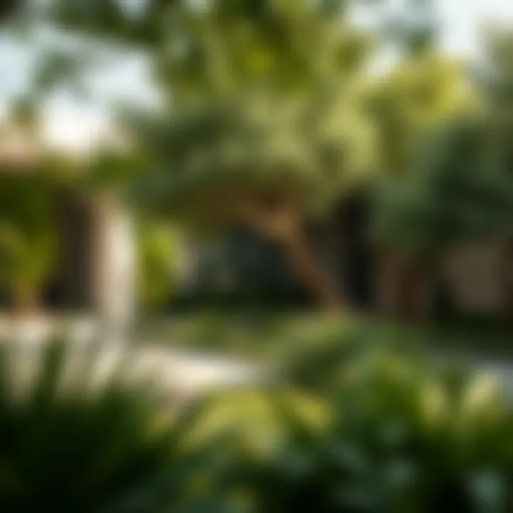 Lush green spaces contributing to environmental aesthetics