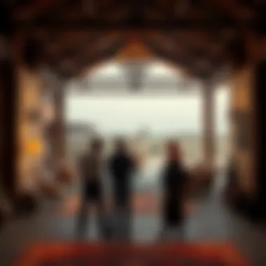 Investors examining a farmhouse property in Dubai