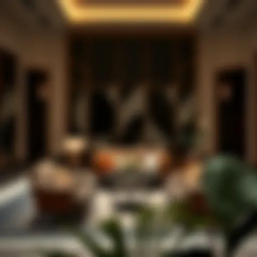 Elegant Seating Arrangement in the Lounge Luxurious seating area in the Tilal Al Ghaf Customer Lounge