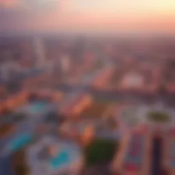 Aerial view of Tilal Swaihan showcasing its development landscape