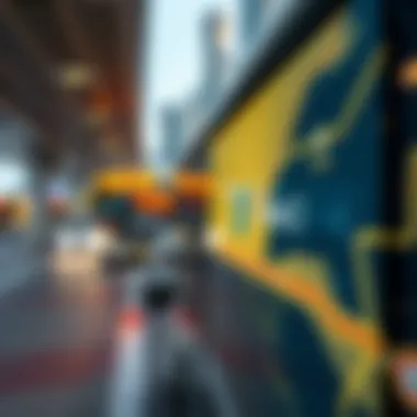 Bus Route Connectivity for Easy Navigation A map showing the bus route from Sharjah to Dubai Airport Terminal 2