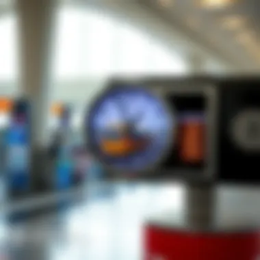 Timely Departures for Hassle-Free Travel A clock displaying bus schedule times