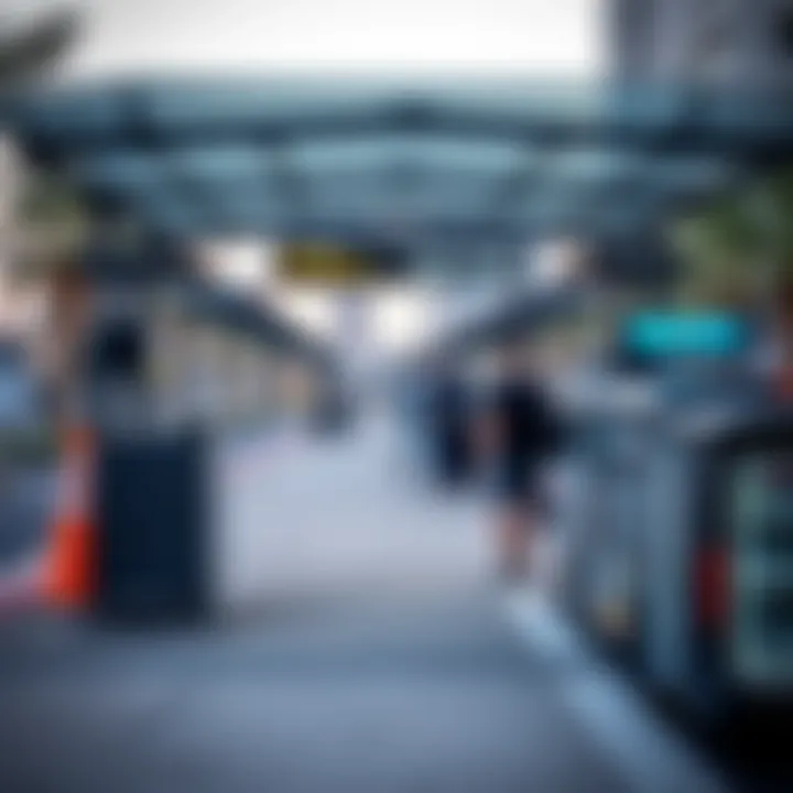 Sharjah Bus Stop for Efficient Boarding Passengers waiting at a bus stop in Sharjah