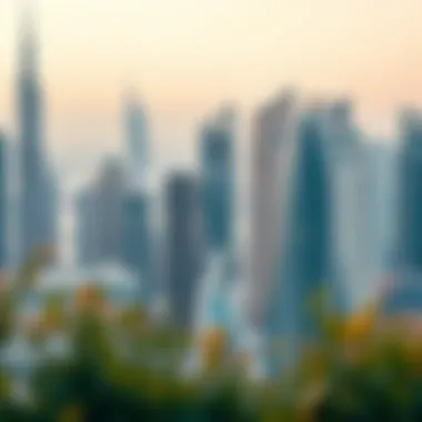 Dubai's Architectural Marvels Skyline of iconic Dubai skyscrapers showcasing modern architecture