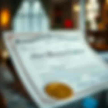 Understanding the Marriage Certificate Format in the UAE Marriage certificate template showcasing essential details