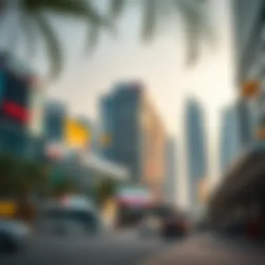 Vibrant Commercial Sector Commercial buildings in urban setting