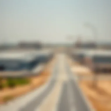 Diverse Industrial Properties Industrial area with warehouses