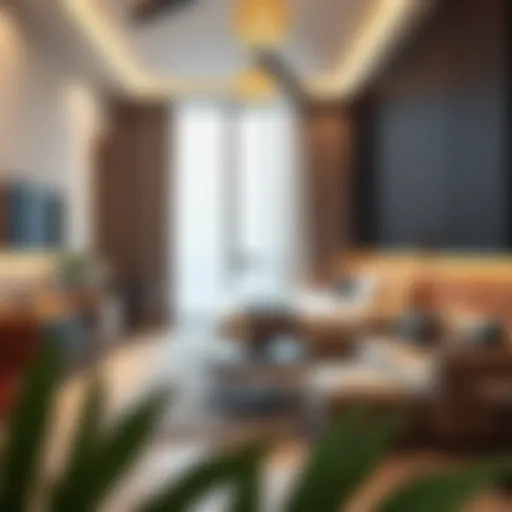 Modern shared living space in Arjan featuring stylish furniture