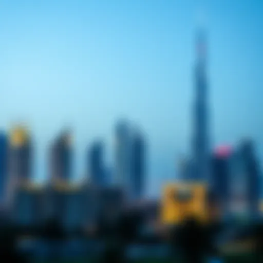 Stunning skyline view of Dubai with modern architecture