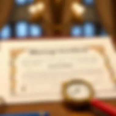 Marriage Certificate Importance An elegant depiction of a marriage certificate