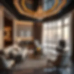 Luxurious apartment interior in Dubai