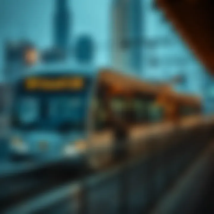 Modern public transportation in Dubai