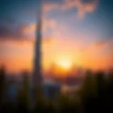 Majestic Sunrise over Dubai Majestic sunrise over Dubai skyline