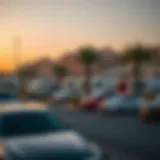 Free Parking Hours in Dubai A scenic view of a parking area in Dubai during free parking hours