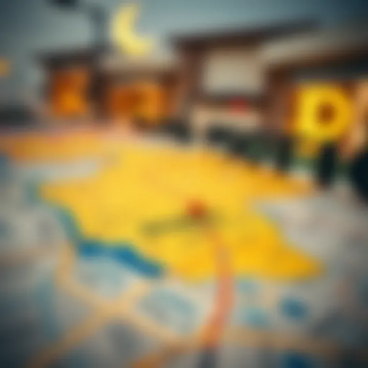 Dubai Postal Code Map Map highlighting postal code areas in Dubai