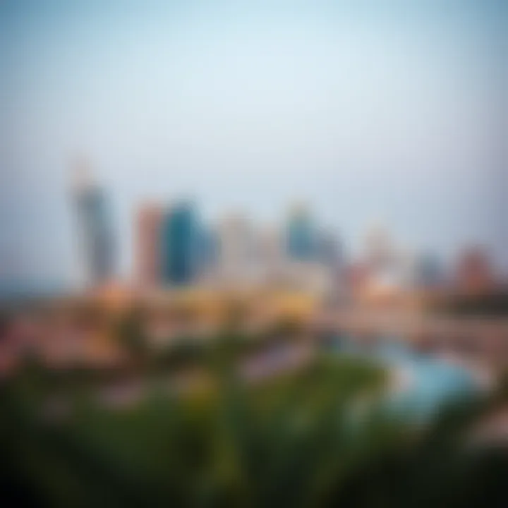 A panoramic view of Ajman's skyline showcasing modern architecture and coastal beauty