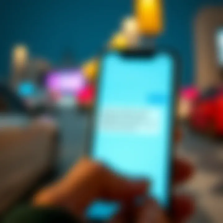 SMS notification on a smartphone