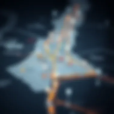Key Investment Areas in Dubai's Real Estate Landscape Map highlighting key areas of real estate investment in Dubai