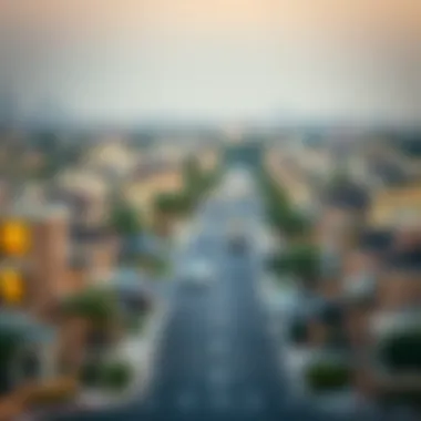A serene view of a residential neighborhood in Dubai