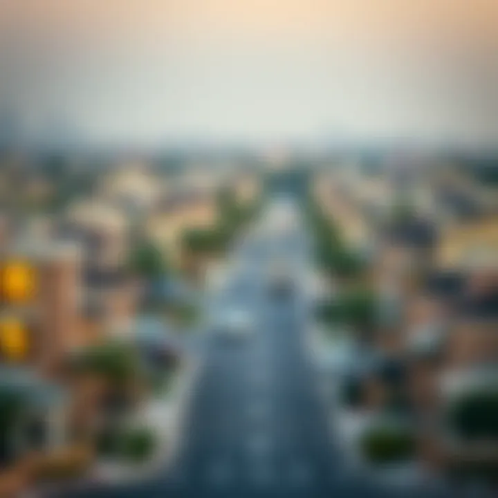 A serene view of a residential neighborhood in Dubai