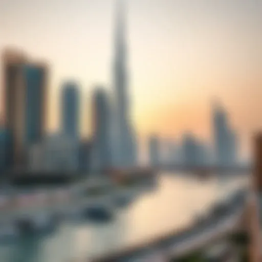 An overview of the Dubai skyline showcasing luxury properties