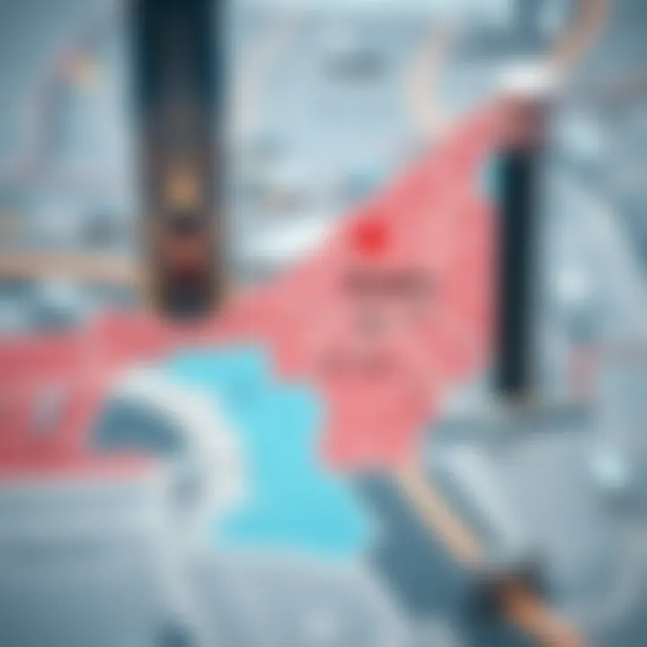 Visual Representation of Dubai's Postal Code Areas Map highlighting postal code zones in Dubai