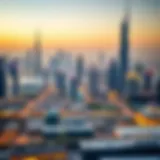 Overview of Dubai's iconic skyline with real estate developments
