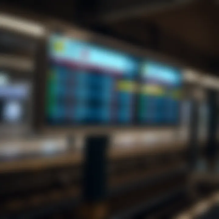 A digital timetable display at a Dubai Metro station