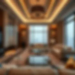 Luxurious interior design of W Residences in Dubai