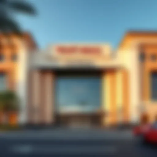 Exterior view of Wafi Mall Cinema showcasing its architectural design