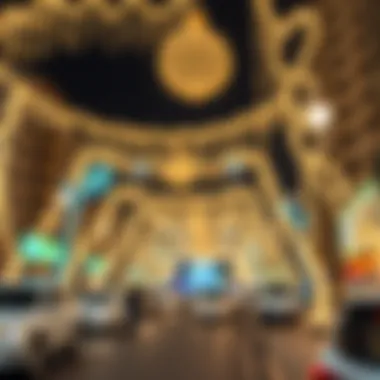 Winter Festivities in the UAE Festive winter decorations in a city